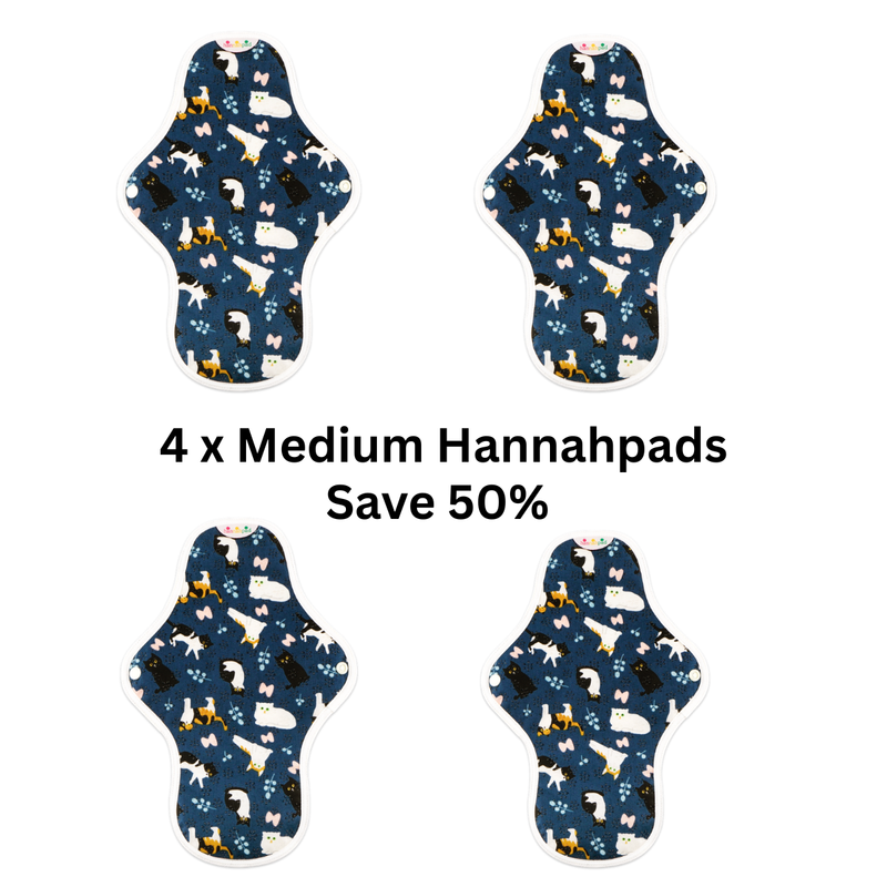 4x Hannahpad Medium Pads 27cm/35mL SAVE 50% Value Bundle