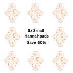 8x Hannahpad SMALL Pads 21cm/25mL SAVE 60% Value Bundle