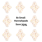 8x Hannahpad SMALL Pads 21cm/25mL SAVE 70% Value Bundle