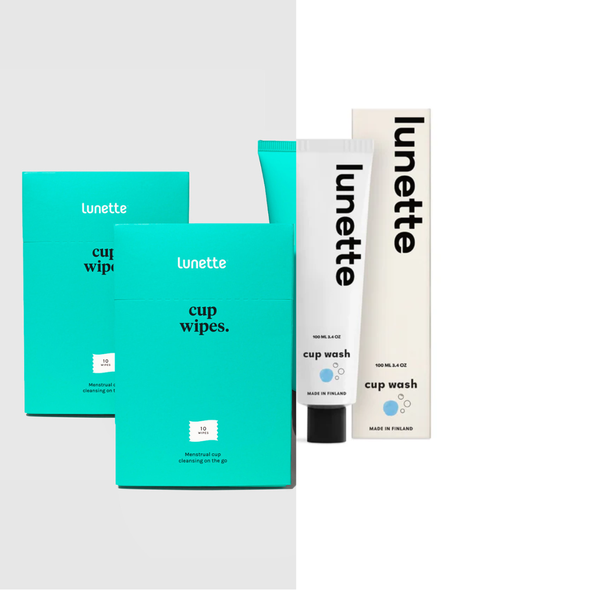 Lunette Cup Cleanser and Cup Wipe Bundle