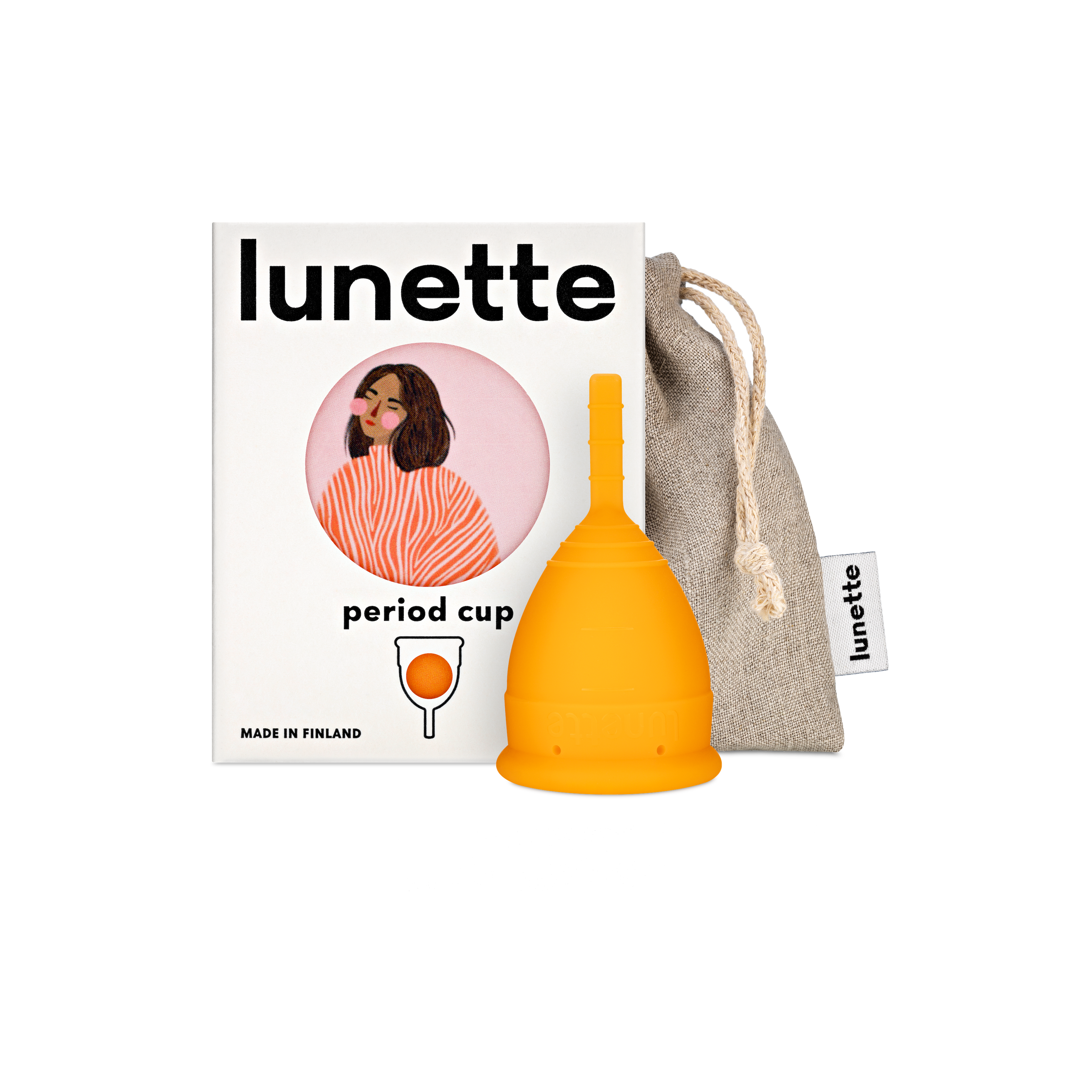 Lunette Period Cup Orange Size 1&2