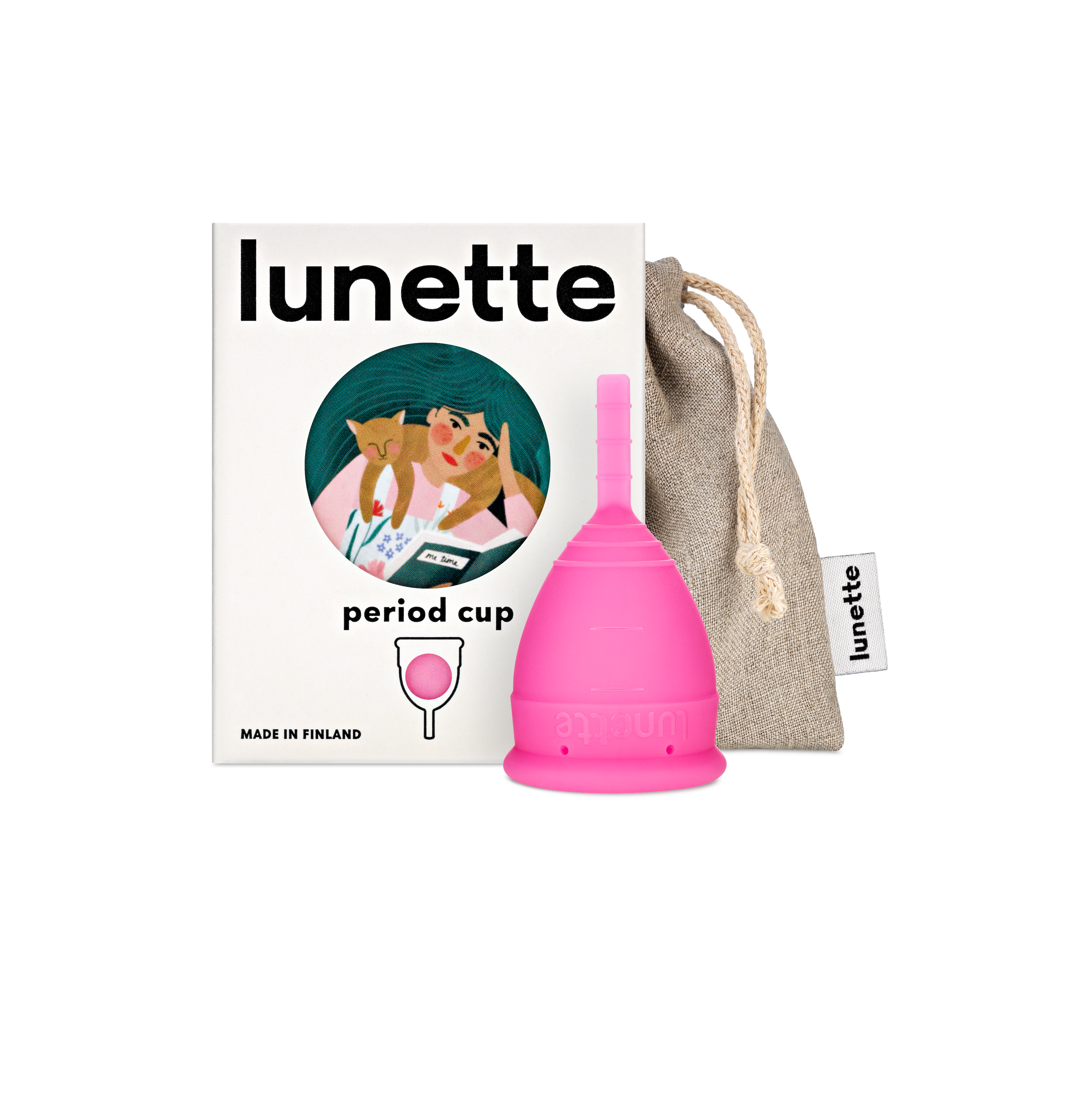 Lunette Period Cup Pink Size 1 & 2