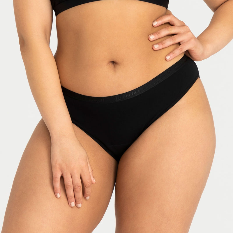 Buy Modibodi Vegan Bikini Period Undies Light/Moderate - Black