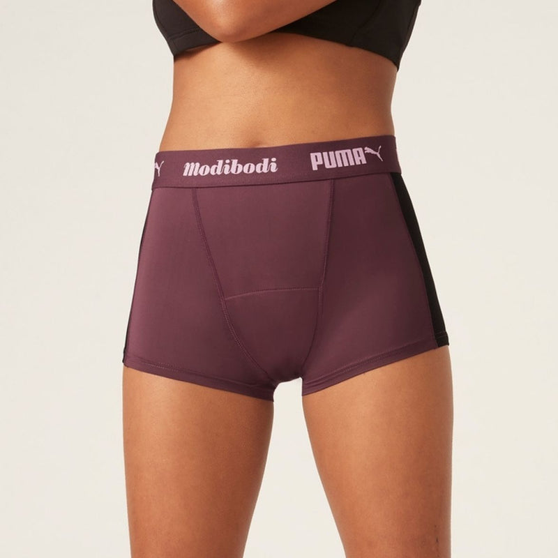 PUMA X Modibodi Active Long Period Underwear Boyshort Moderate